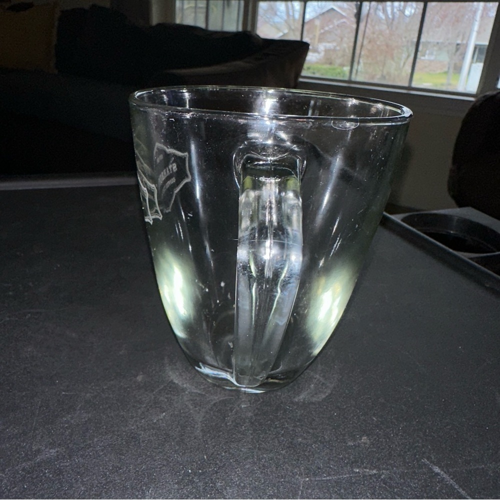 Starbucks Coffee Company est 1971 Clear Glass Coffee Mug Cup - Picture 3 of 3